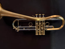 CarolBrass CTR-5284L-GLT(D) Euro-Bell Trumpet – Sterling Silver Leadpipe, Large Bore – LIKE NEW