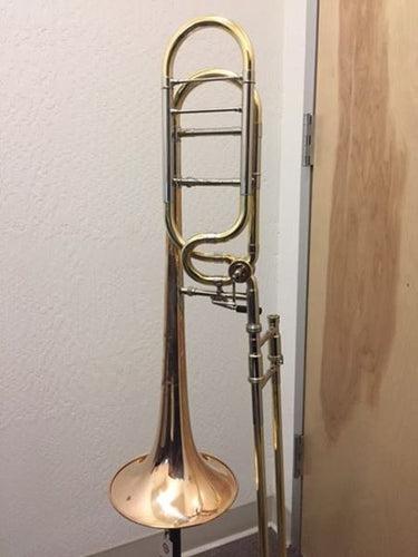 Demo Shires Q Tenor Trombone Gold Brass Bell