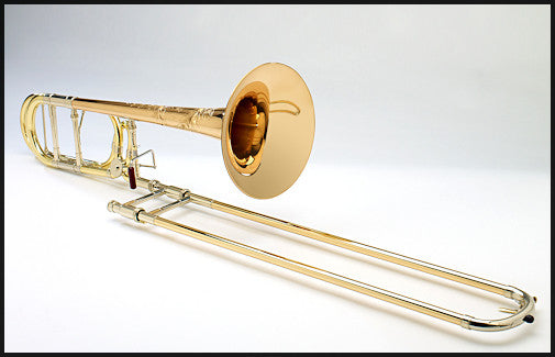 S.E. Shires Vintage New York Model Dual Bore Rotor F Attachment Trombone Model TBVNYDB Lacquer